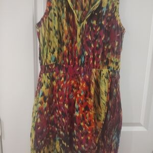 Charlie Jade Colorful Abstract Dress
